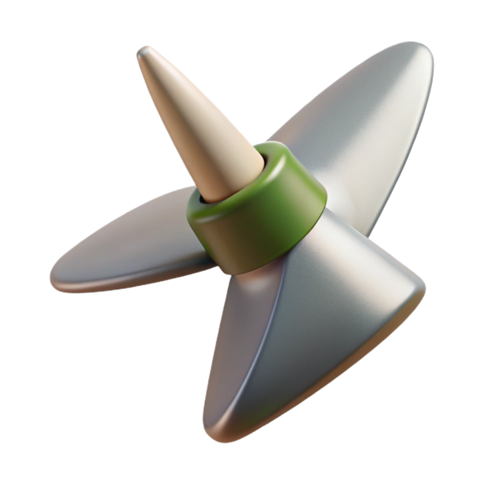extraordinary modern Floating Wind Turbine Blade Tip Isolated with Aerodynamic Shape authentic png