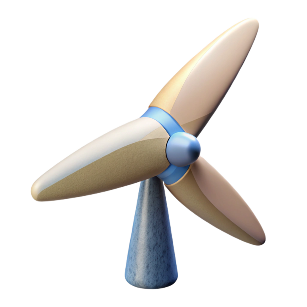 wonderful modern Floating Wind Turbine Blade Tip Isolated with Aerodynamic Shape authentic png