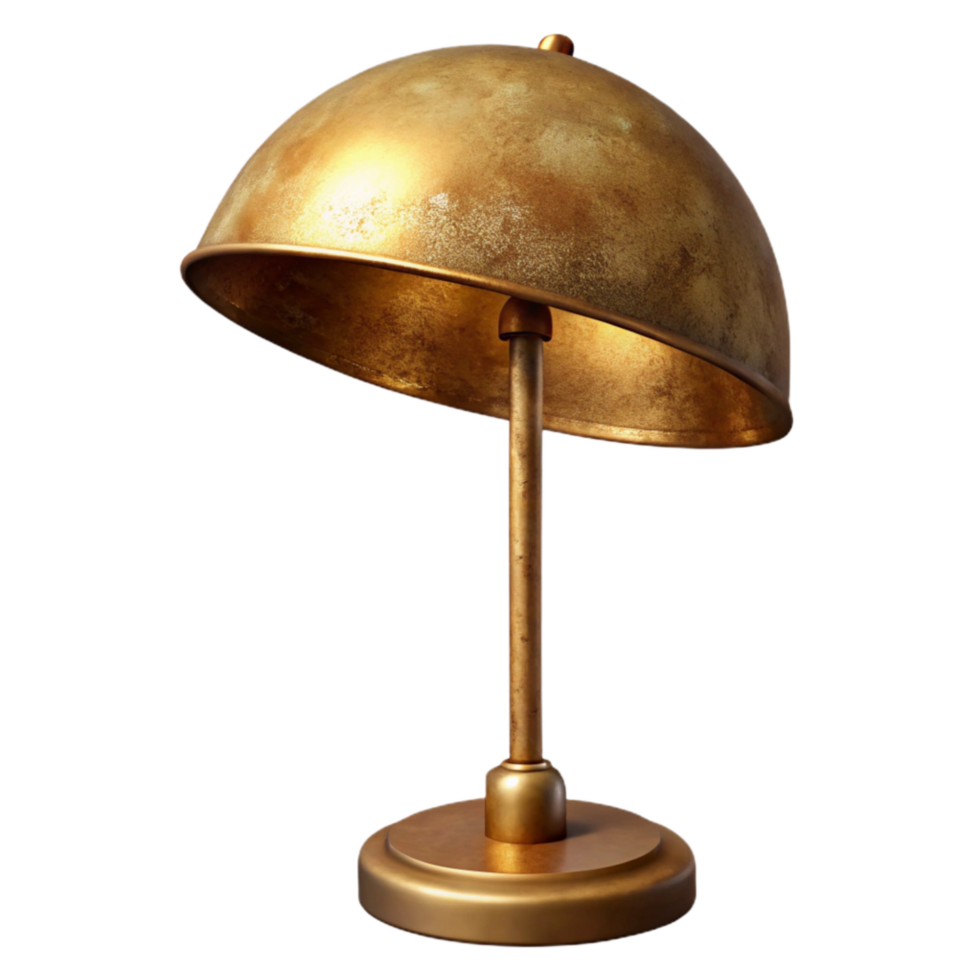 vibrant artistic Floor Lamp Brass Finish Isolated Cutout genuine png