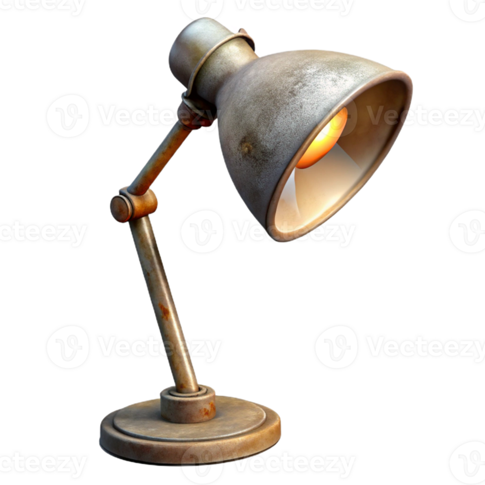 vibrant rustic Floor Lamp Adjustable Height Transparent Background high quality png
