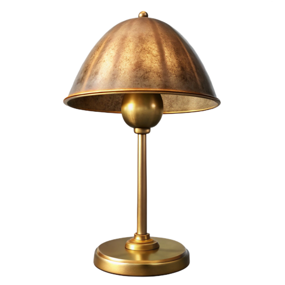 extraordinary rustic Floor Lamp Brass Finish Isolated Cutout png