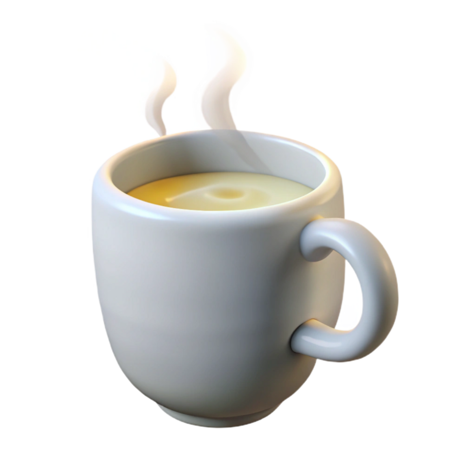 wonderful minimalist White Ceramic Mug with Coffee Top View Cutout original png