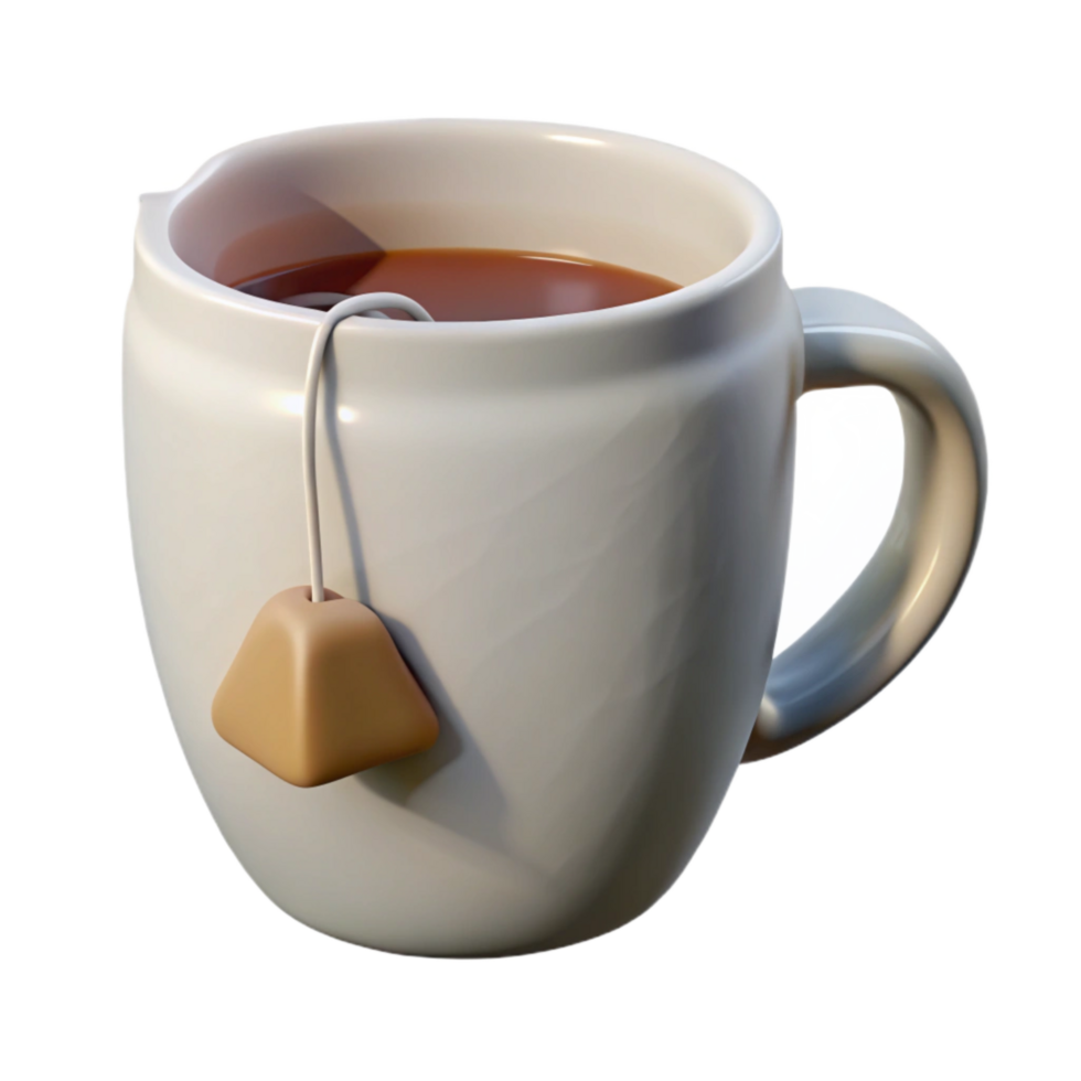 elegant creative White Ceramic Mug with Coffee Top View Cutout authentic png