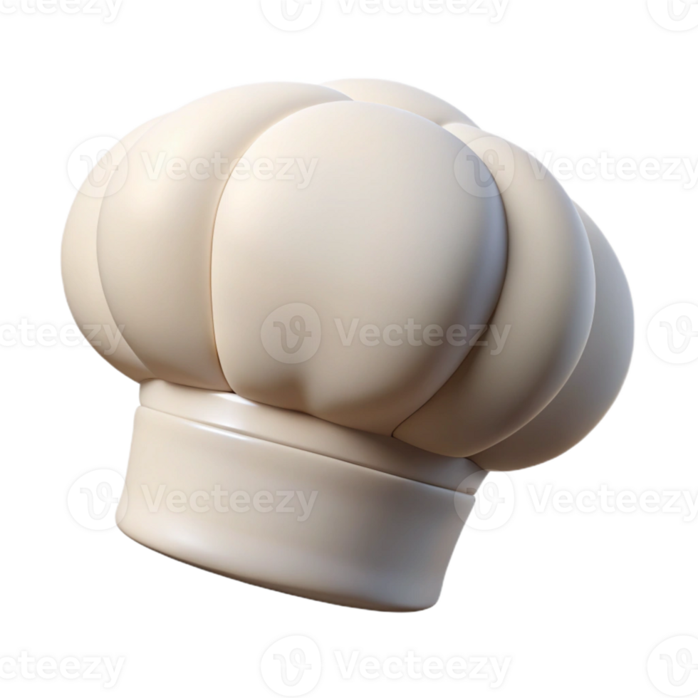 extraordinary rustic White Chef Hat Front View Isolated professional png