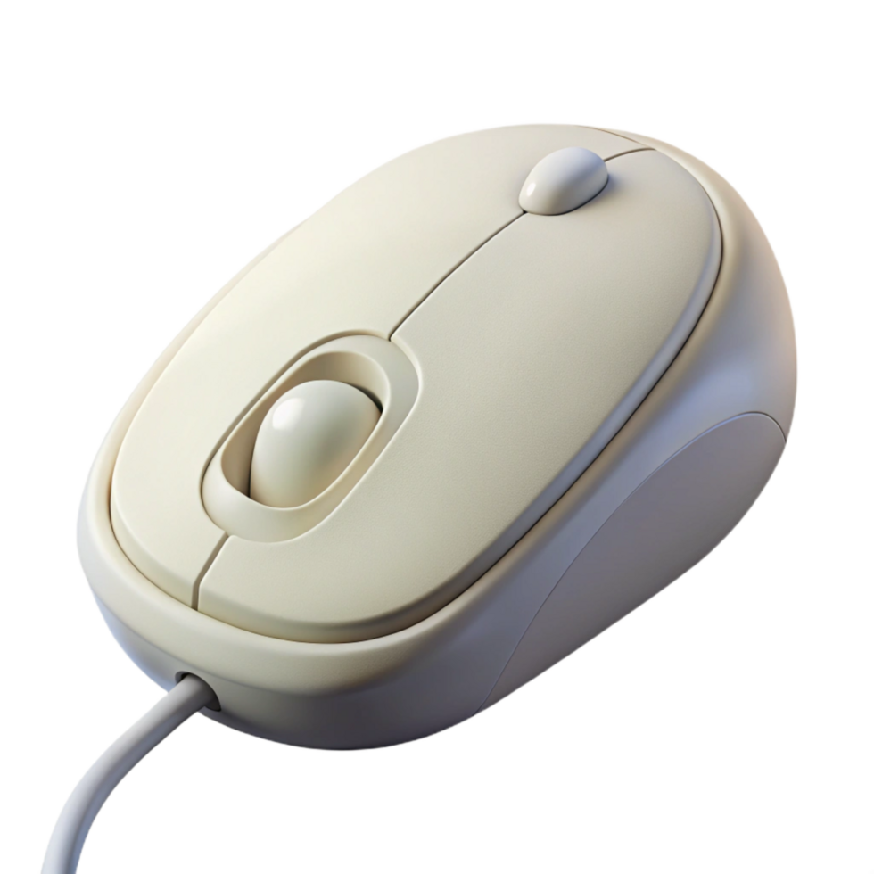 wonderful artistic White Computer Mouse for Navigating Online Marketing Tools Isolated high quality png