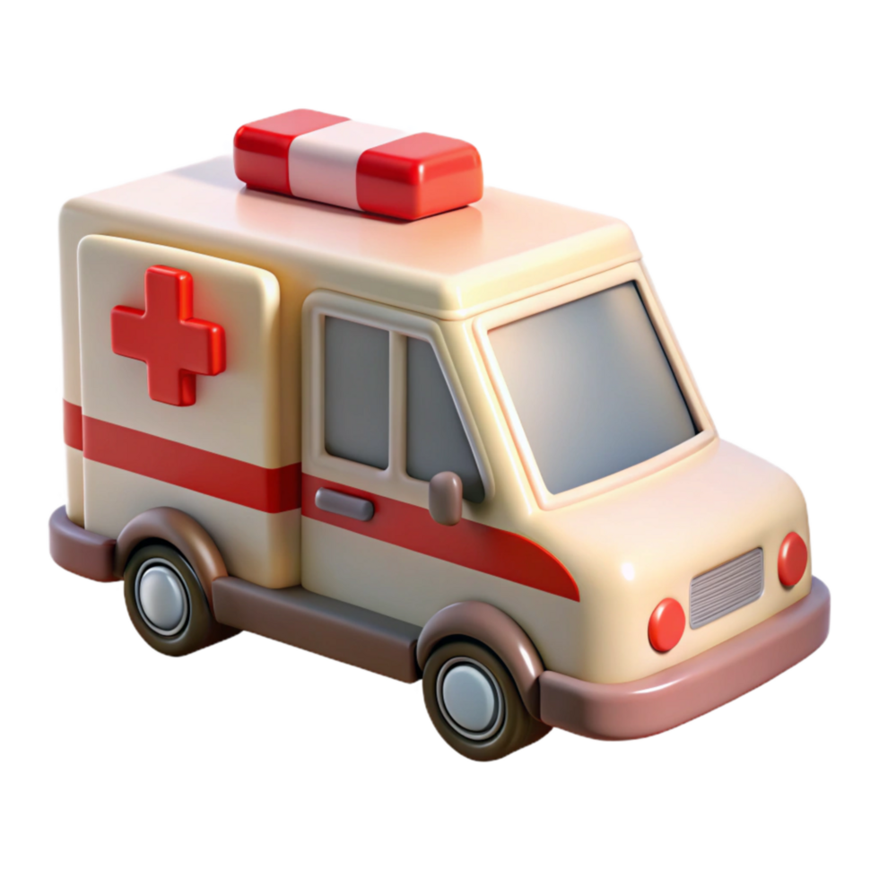 impressive abstract Flying Ambulance Side View Cutout on Transparent Background high resolution png