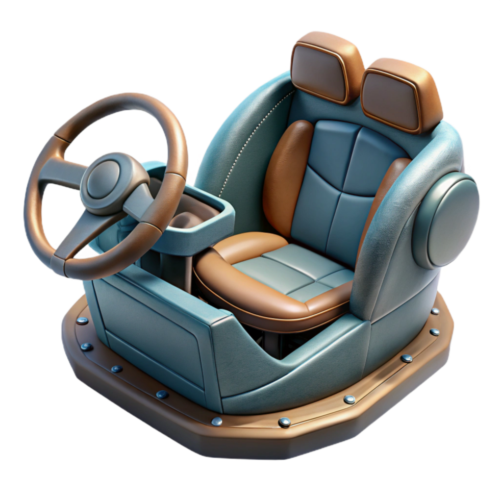 dramatic modern Flying Car Cockpit Interior View Isolated original png