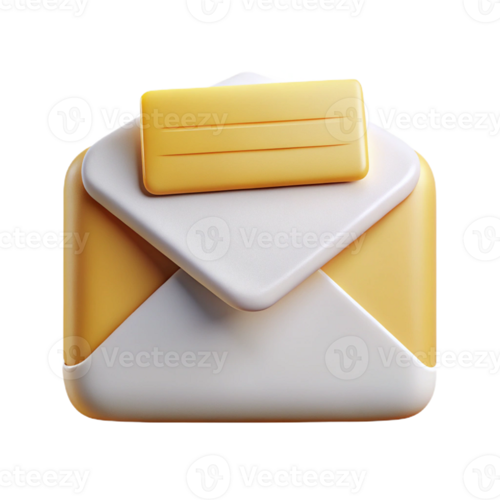 beautiful rustic White Envelope Icon with Email Marketing Message Transparent high quality png