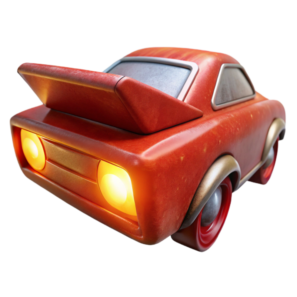 vibrant contemporary Flying Car Tail Light Design Isolated high quality png