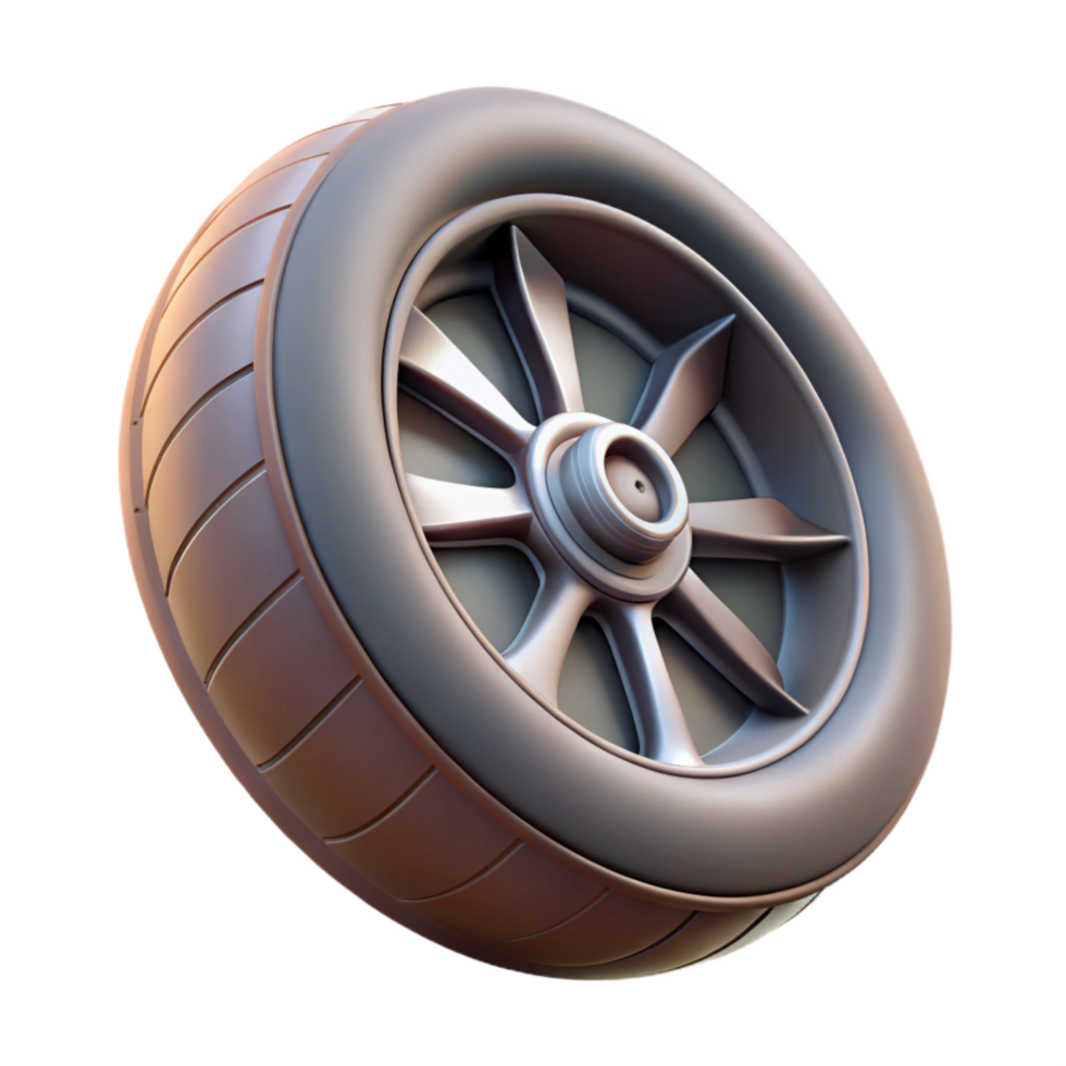 serene artistic Flying Car Wheel Design Isolated Element high quality png