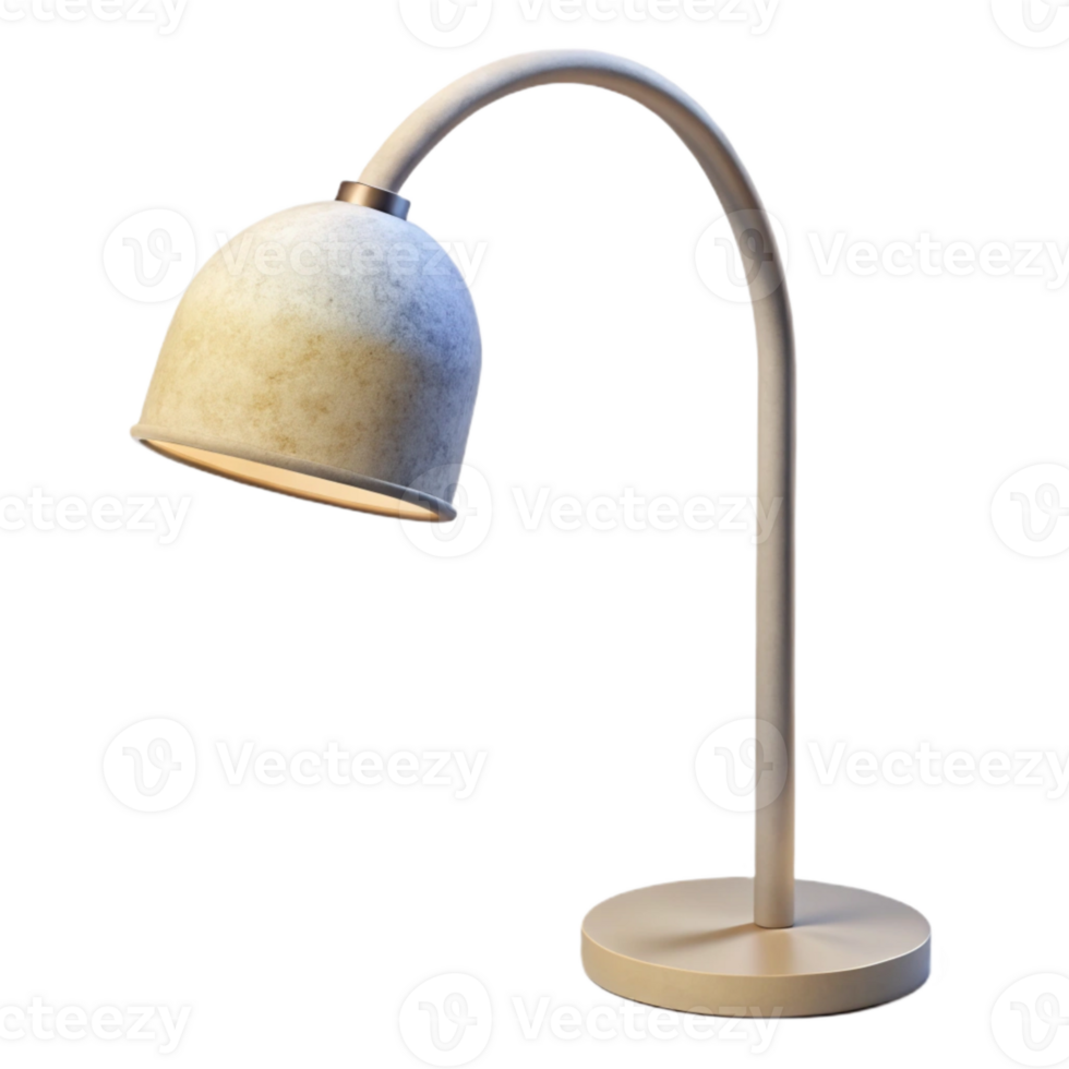 wonderful artistic White Floor Lamp with Arc Design Cutout high quality png