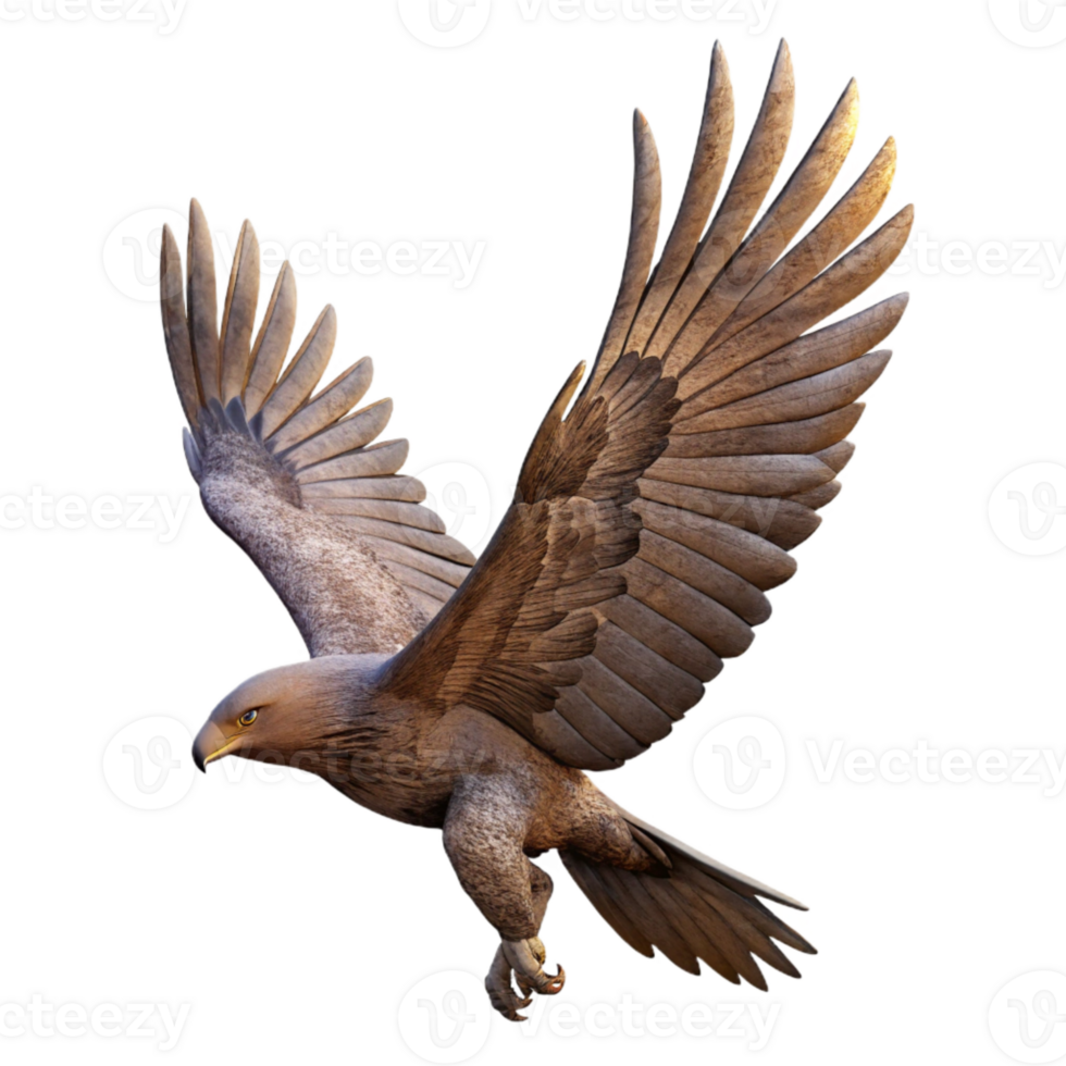 stunning traditional Flying Eagle Silhouette Side Angle Transparent Background high quality png