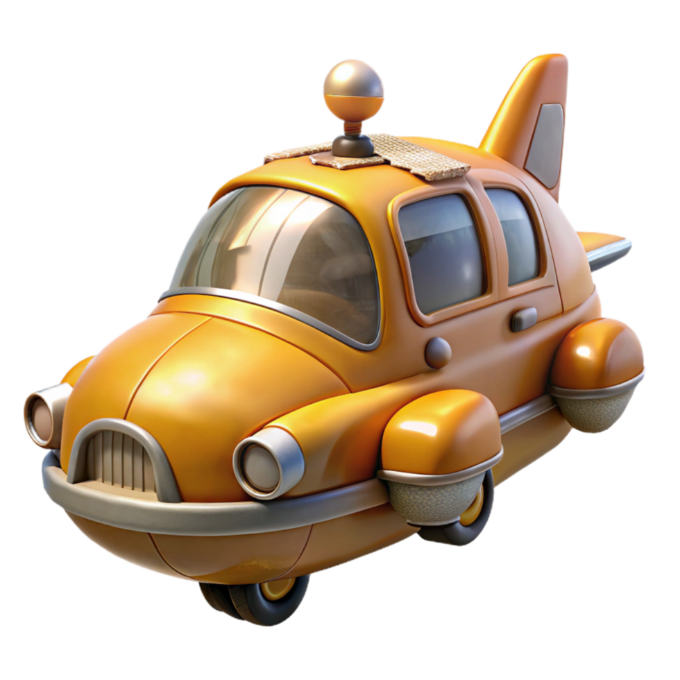 magnificent minimalist Flying Taxi Concept Art Isolated genuine png