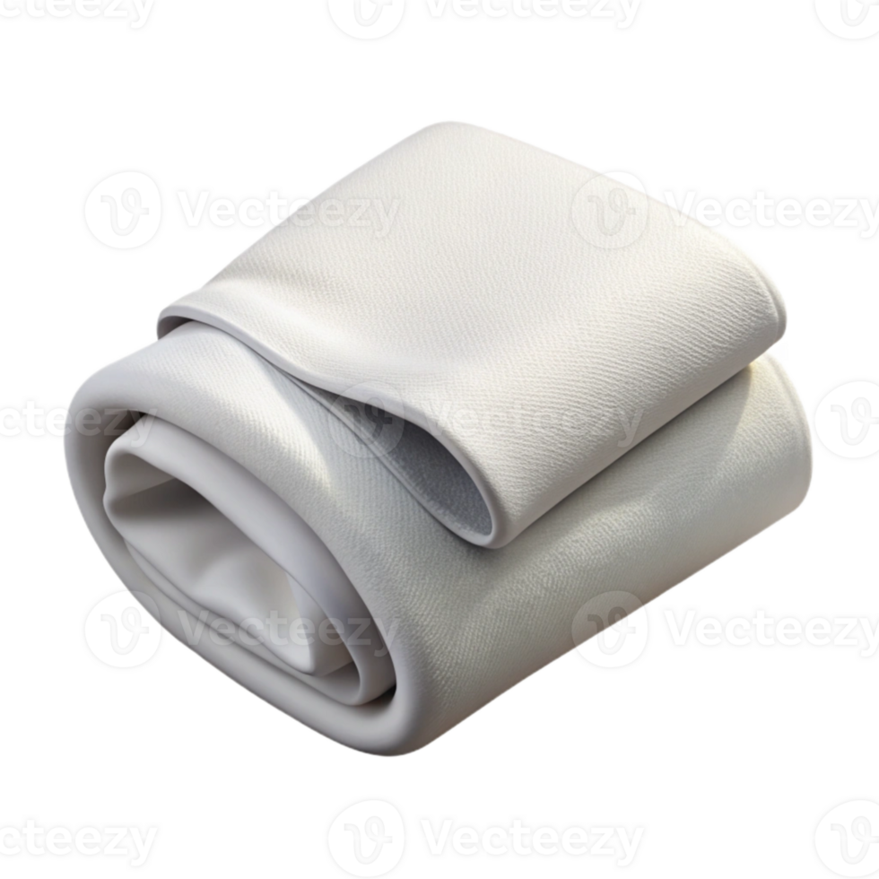 magnificent modern White Hand Towel Folded Isolated on Transparent Background authentic png
