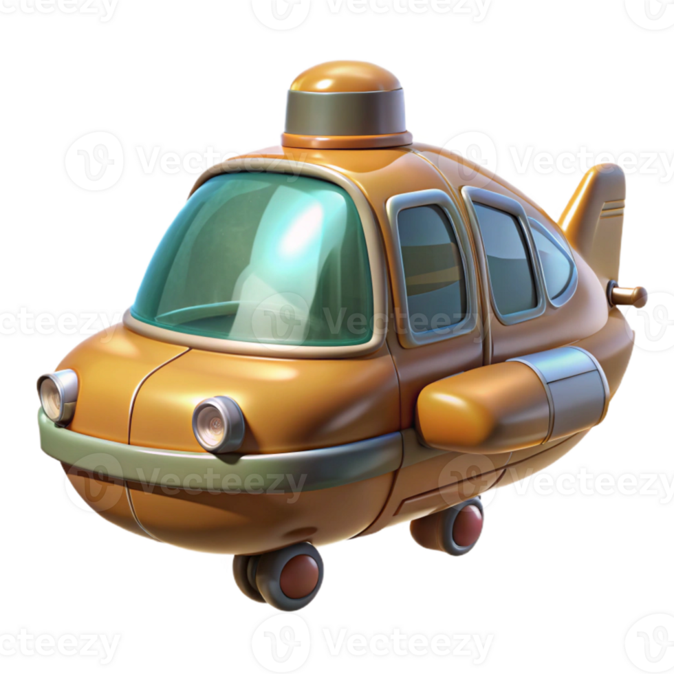 serene abstract Flying Taxi Concept Art Isolated detailed png