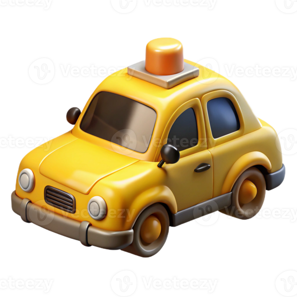 dramatic abstract Flying Taxi Yellow Cab Cutout original png