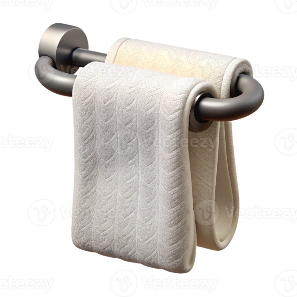 impressive traditional White Hand Towel Hanging Isolated Element png