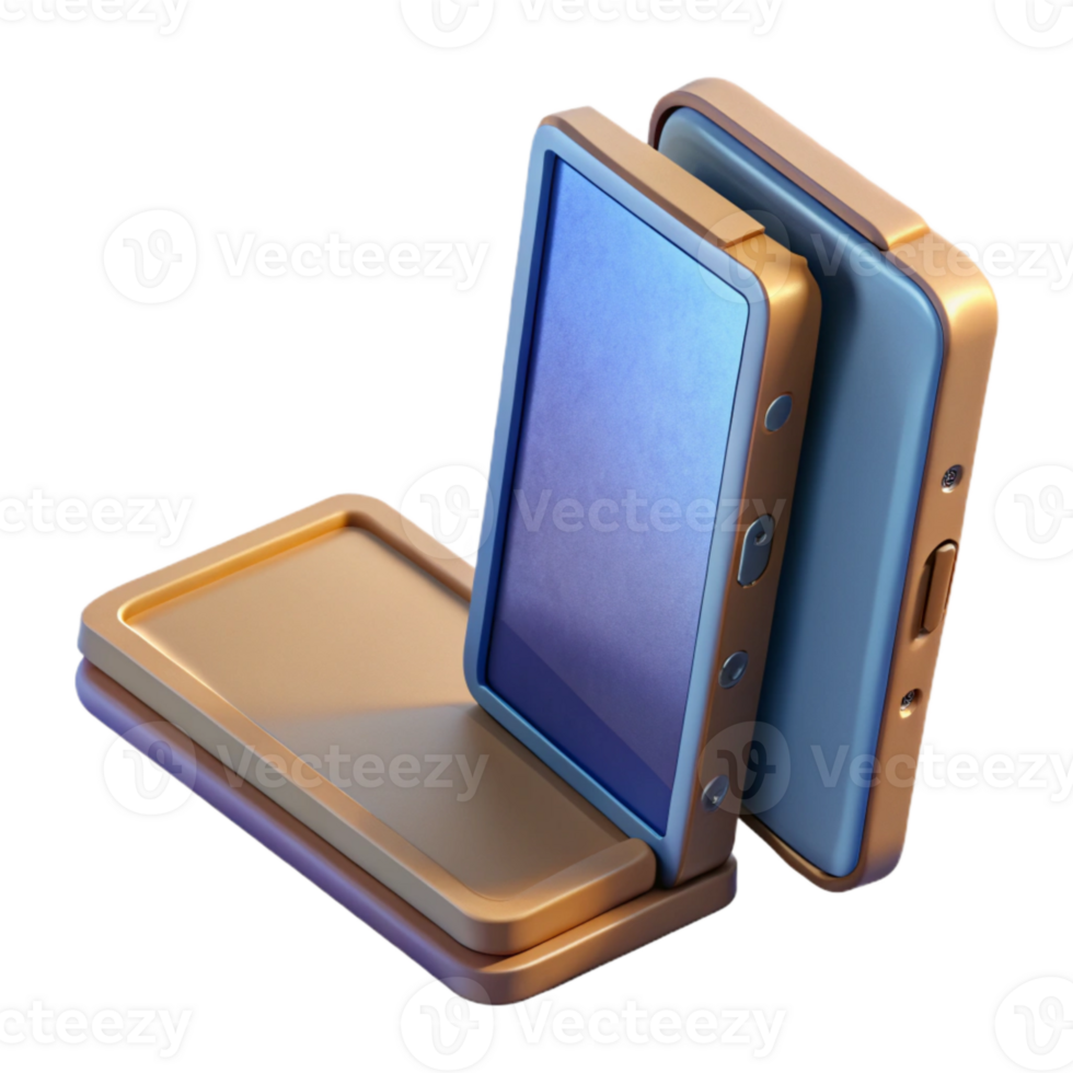impressive classic Foldable Smartphone Closed Position Isolated png