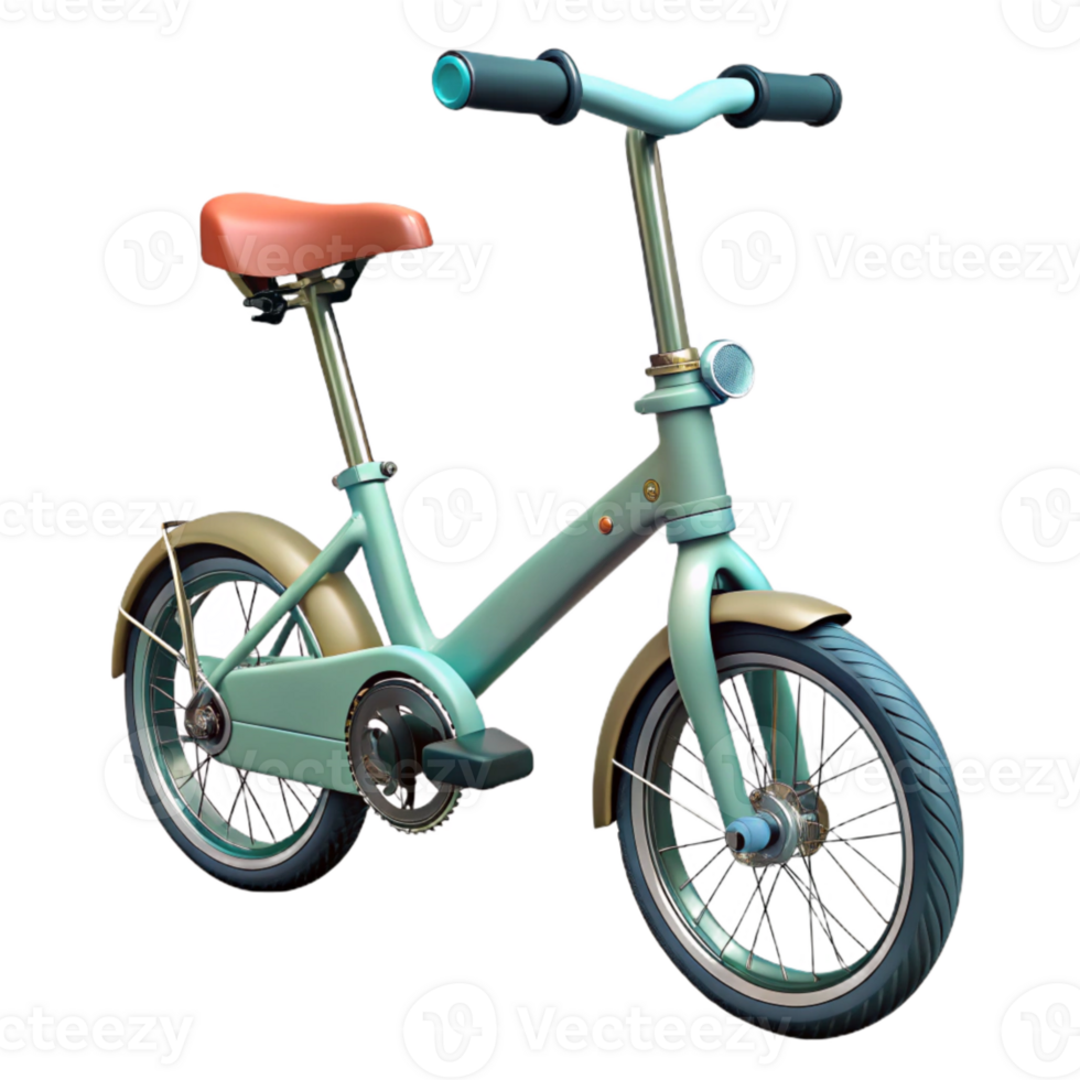 elegant modern Folding Bike Compact Design Isolated Cutout genuine png