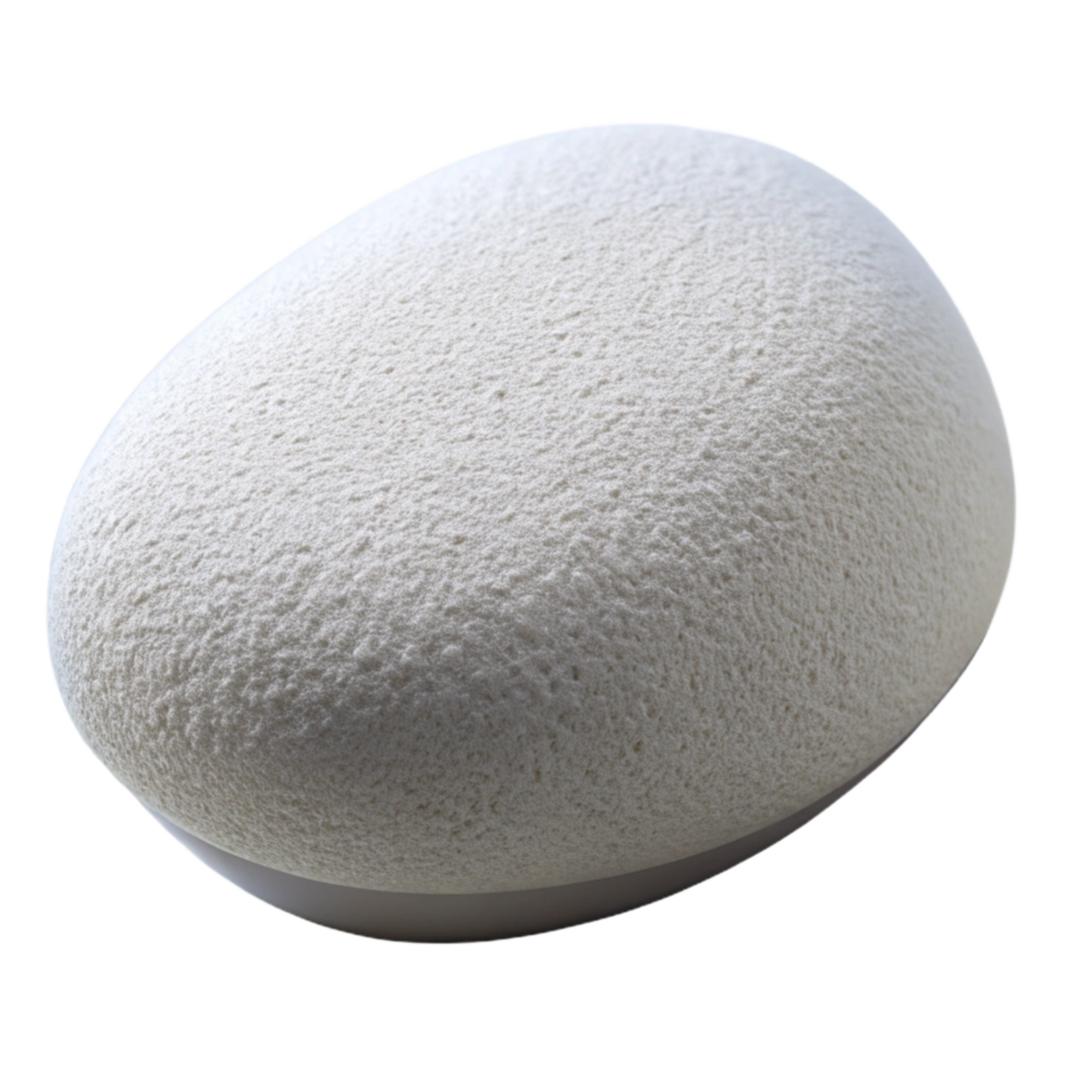 serene artistic White Makeup Sponge Isolated on Transparent Background png