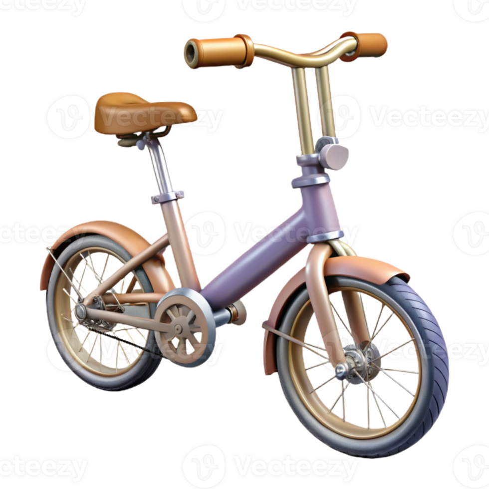 wonderful classic Folding Bike Side View Transparent authentic png