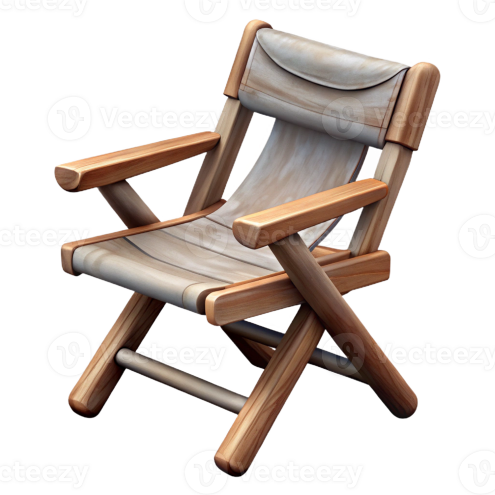 elegant modern Folding Camping Chair Isolated Element high quality png