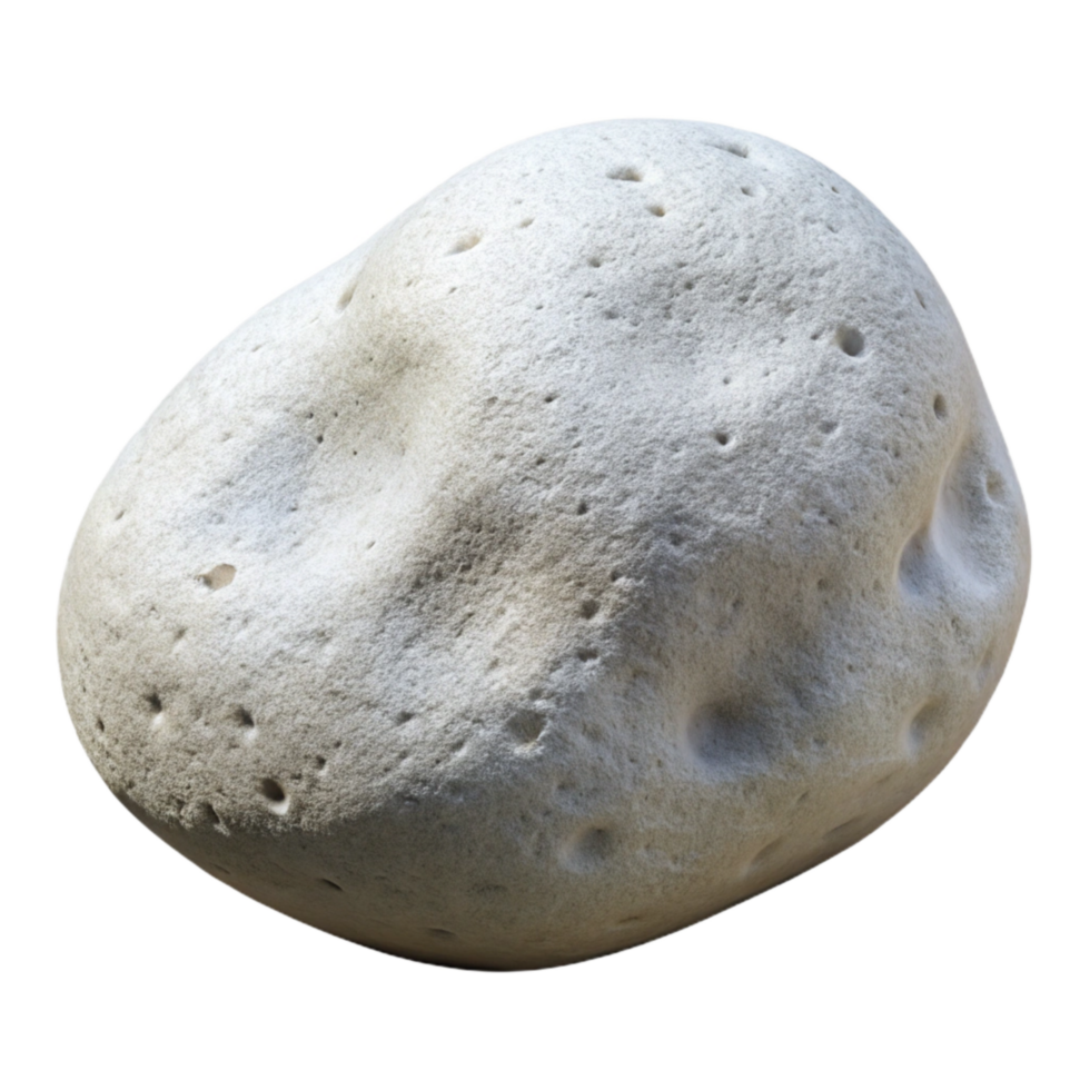 stunning artistic White Pumice Stone Isolated on Transparent Background high quality png