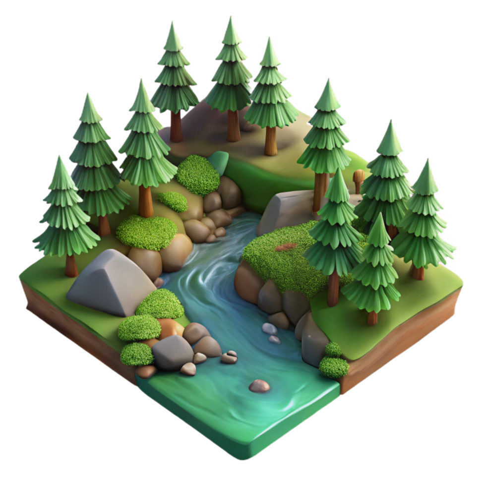 magnificent classic Forest Photography Scene with Sunlight Cutout png