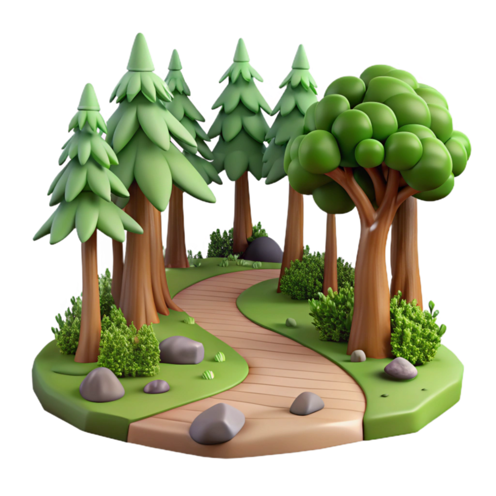 wonderful traditional Forest Photography with Path and Trees Cutout exclusive png