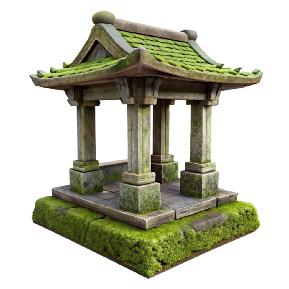 wonderful abstract Forgotten Shrine Mossy Texture Isolated original png