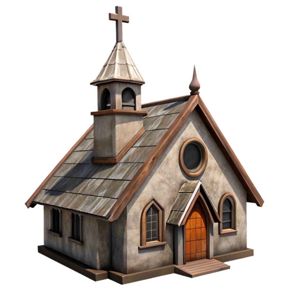 stunning classic Forgotten Village Church Steeple Pointing Up Isolated professional png