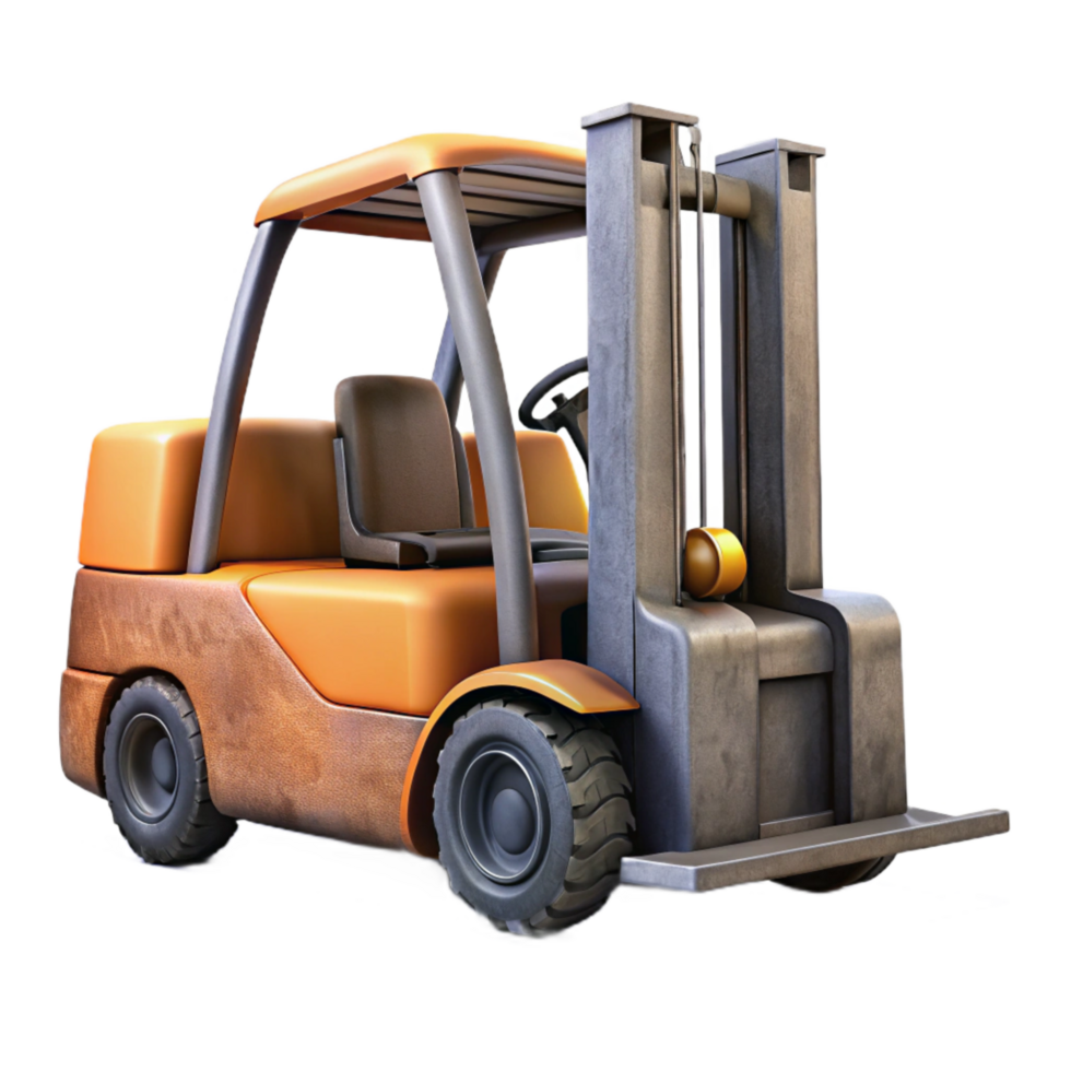 stunning creative Forklift Truck Side View Isolated original png