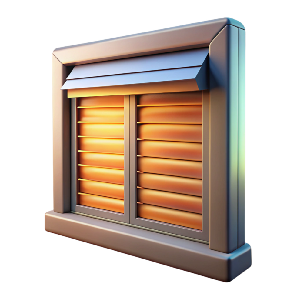 beautiful traditional Window with Blinds Transparent Background Sunlight genuine png