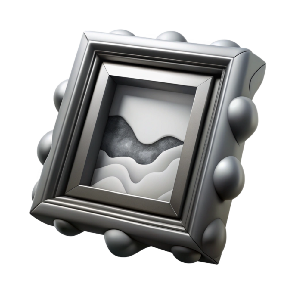 vibrant rustic Framed Photograph Black and White Transparent Background original png