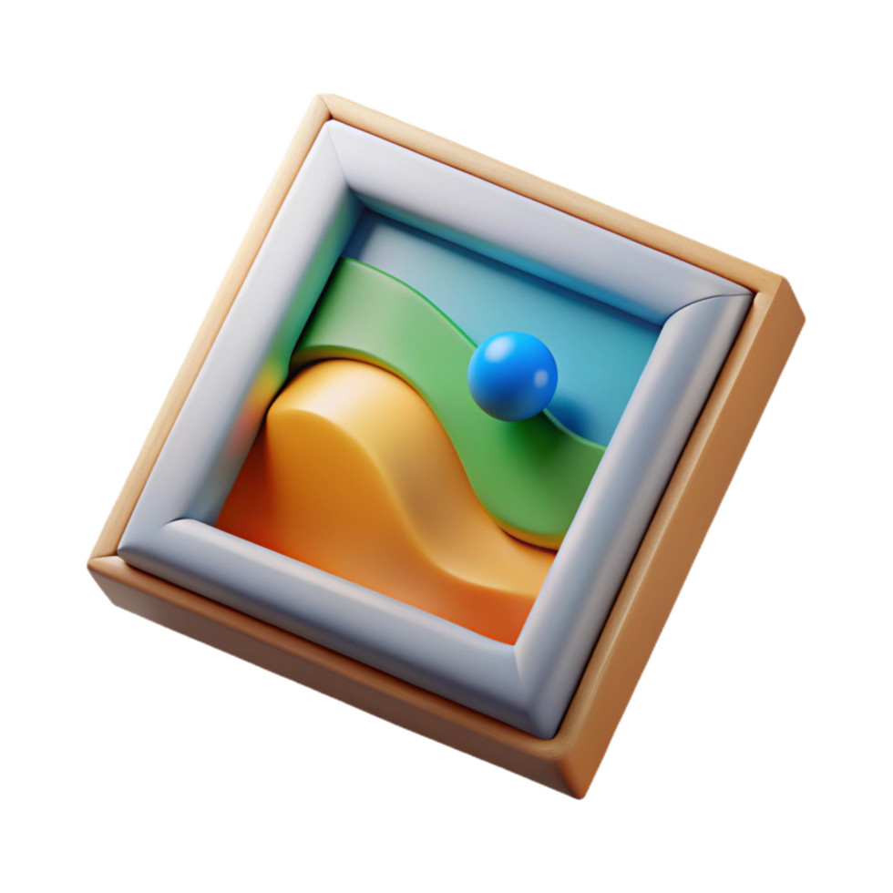 magnificent creative Framed Photograph Color Isolated high quality png