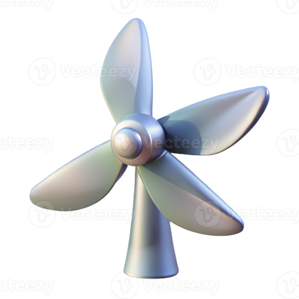 extraordinary modern Wind Turbine Blades Rotating Isolated Cutout authentic png