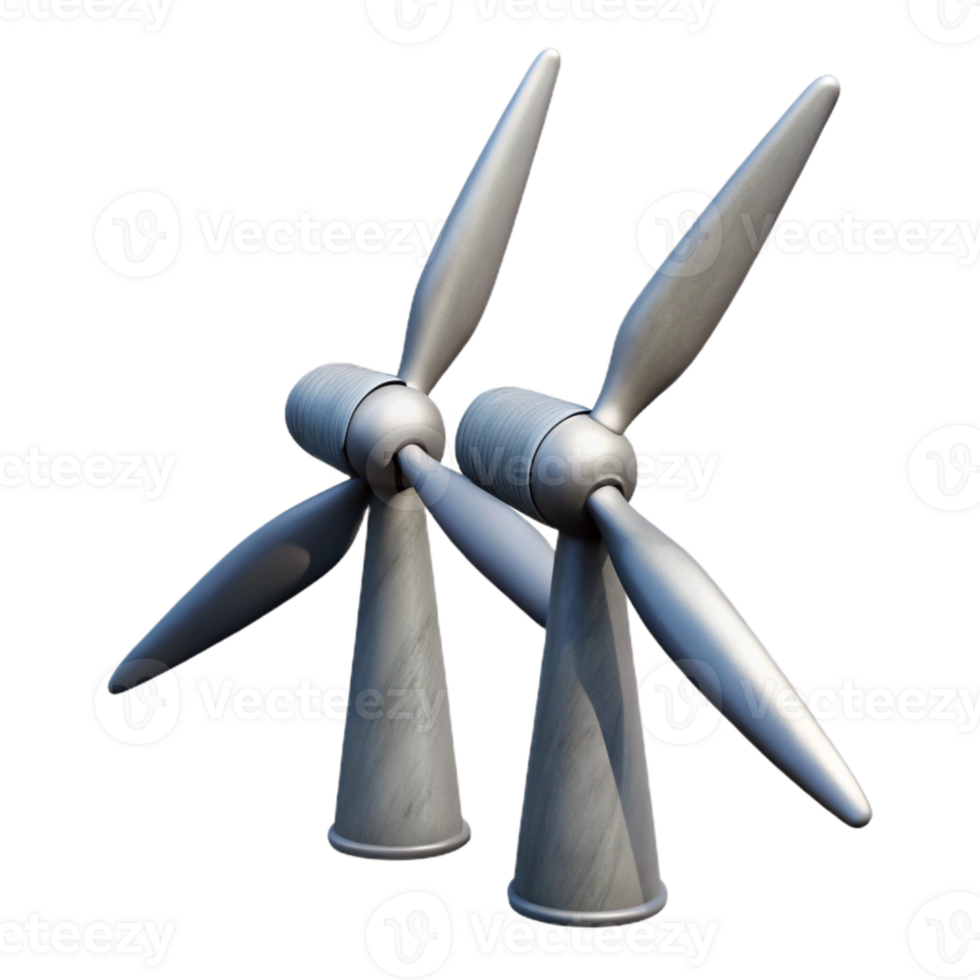 wonderful minimalist Wind Turbine Blades Static View Isolated Element high resolution png