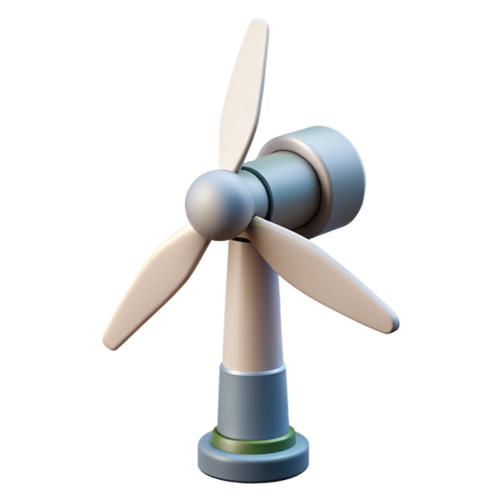 dramatic traditional Wind Turbine Generating Electricity Side View Cutout professional png
