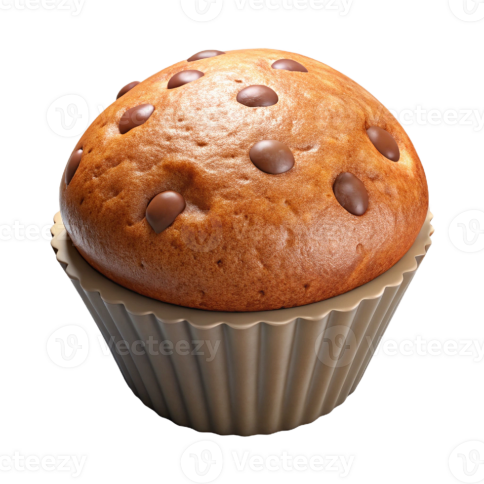 extraordinary minimalist Freshly Baked Muffin Top View Transparent Background professional png