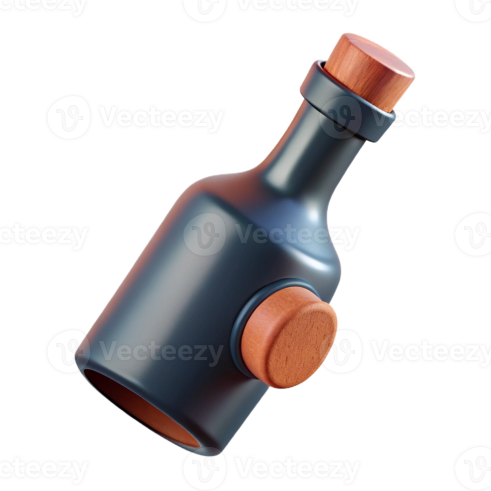 extraordinary traditional Wine Bottle with Cork Cutout professional png