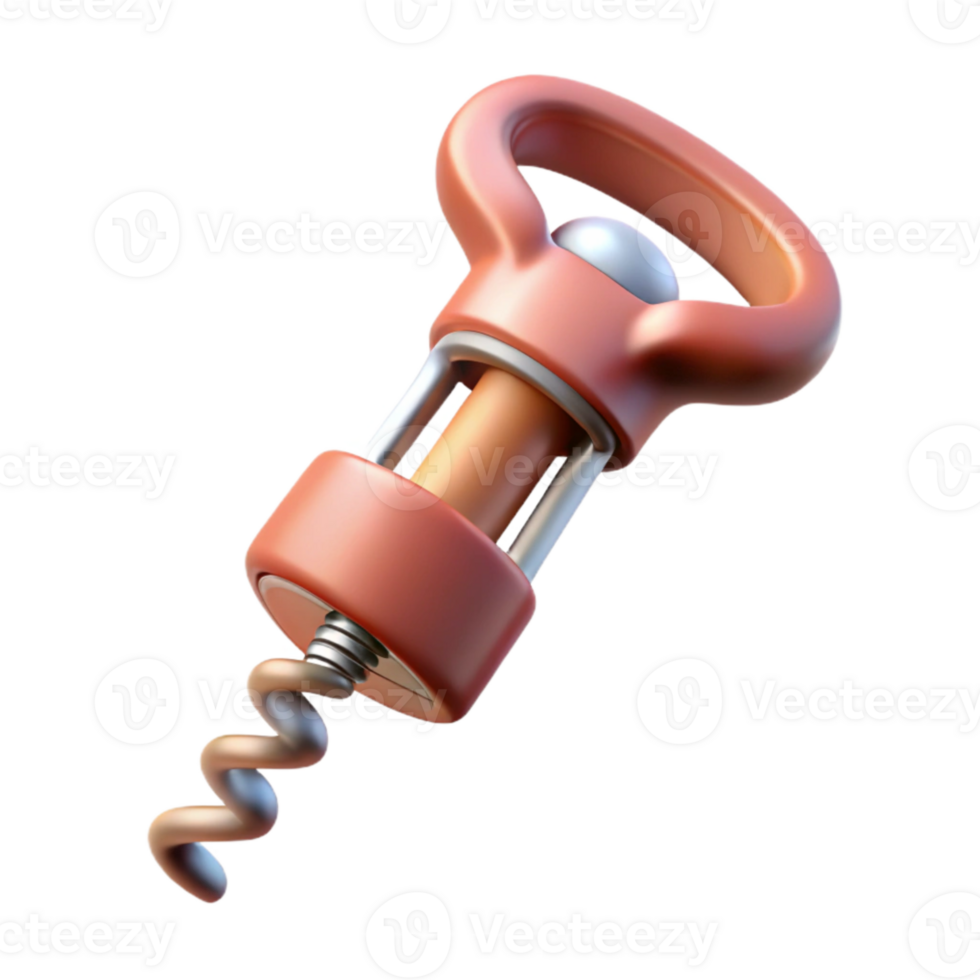 extraordinary rustic Wine Corkscrew Isolated on Transparent Background high resolution png