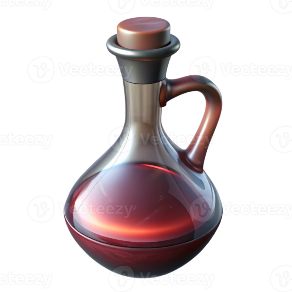 impressive contemporary Wine Decanter Isolated on Transparent Background genuine png