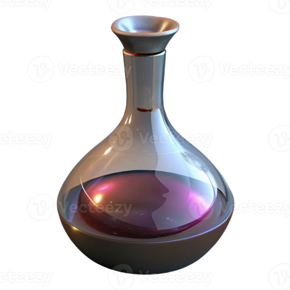 extraordinary modern Wine Decanter Isolated on Transparent Background premium png