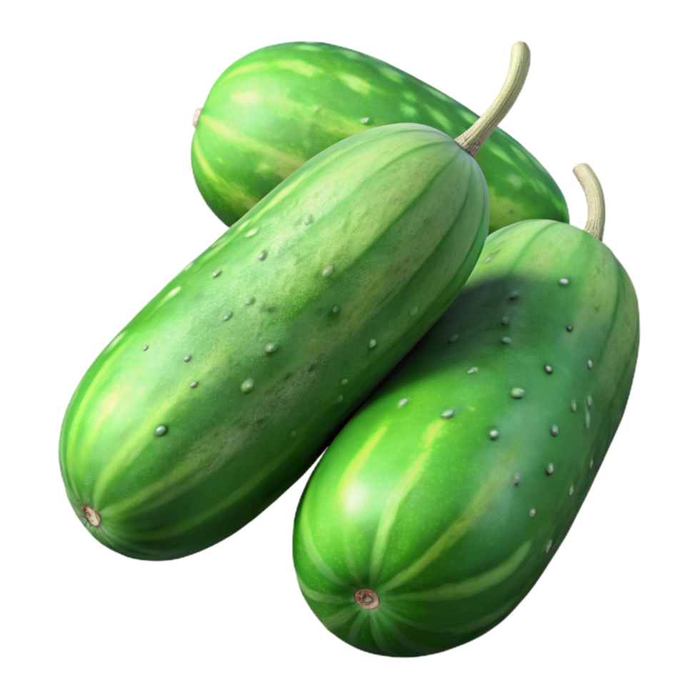 extraordinary minimalist Freshly Picked Cucumbers Transparent Background original png