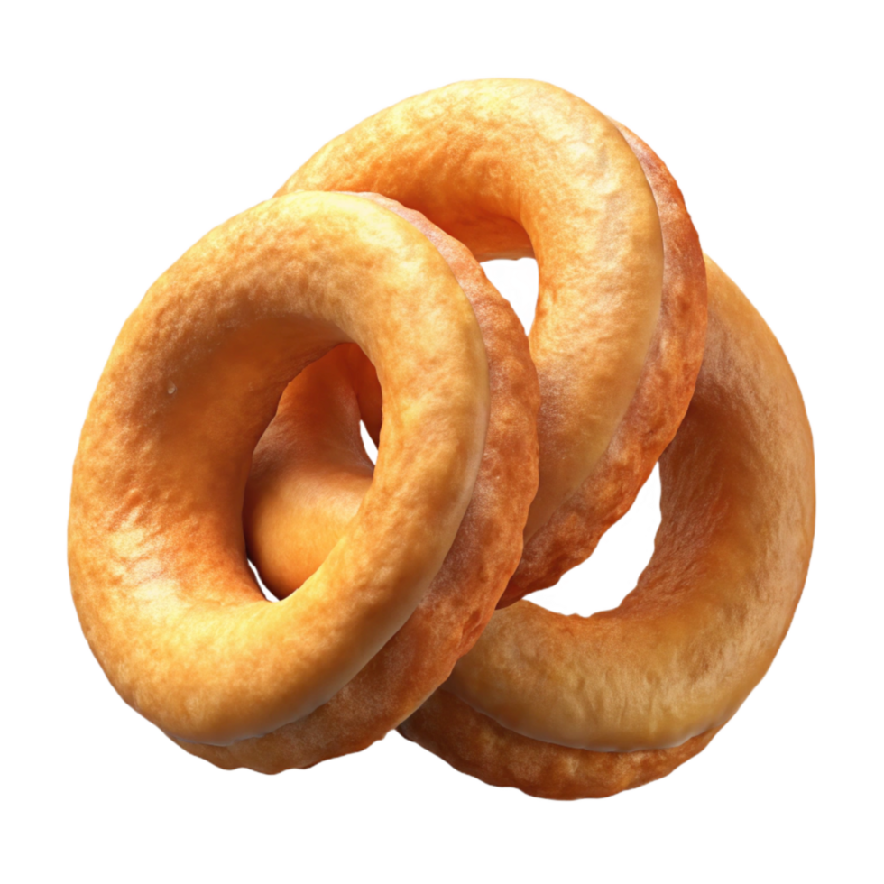 stunning modern Fried Onion Rings Crispy Batter Isolated professional png