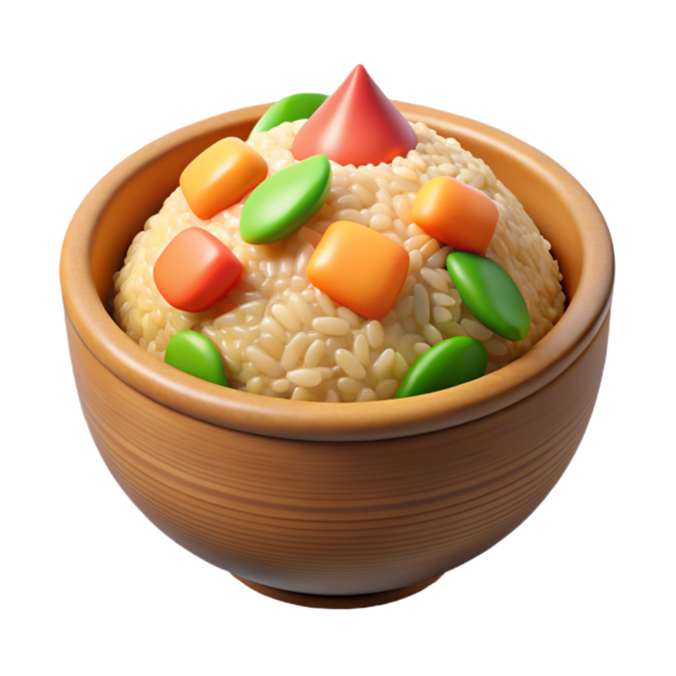 magnificent minimalist Fried Rice with Vegetables Cutout high resolution png