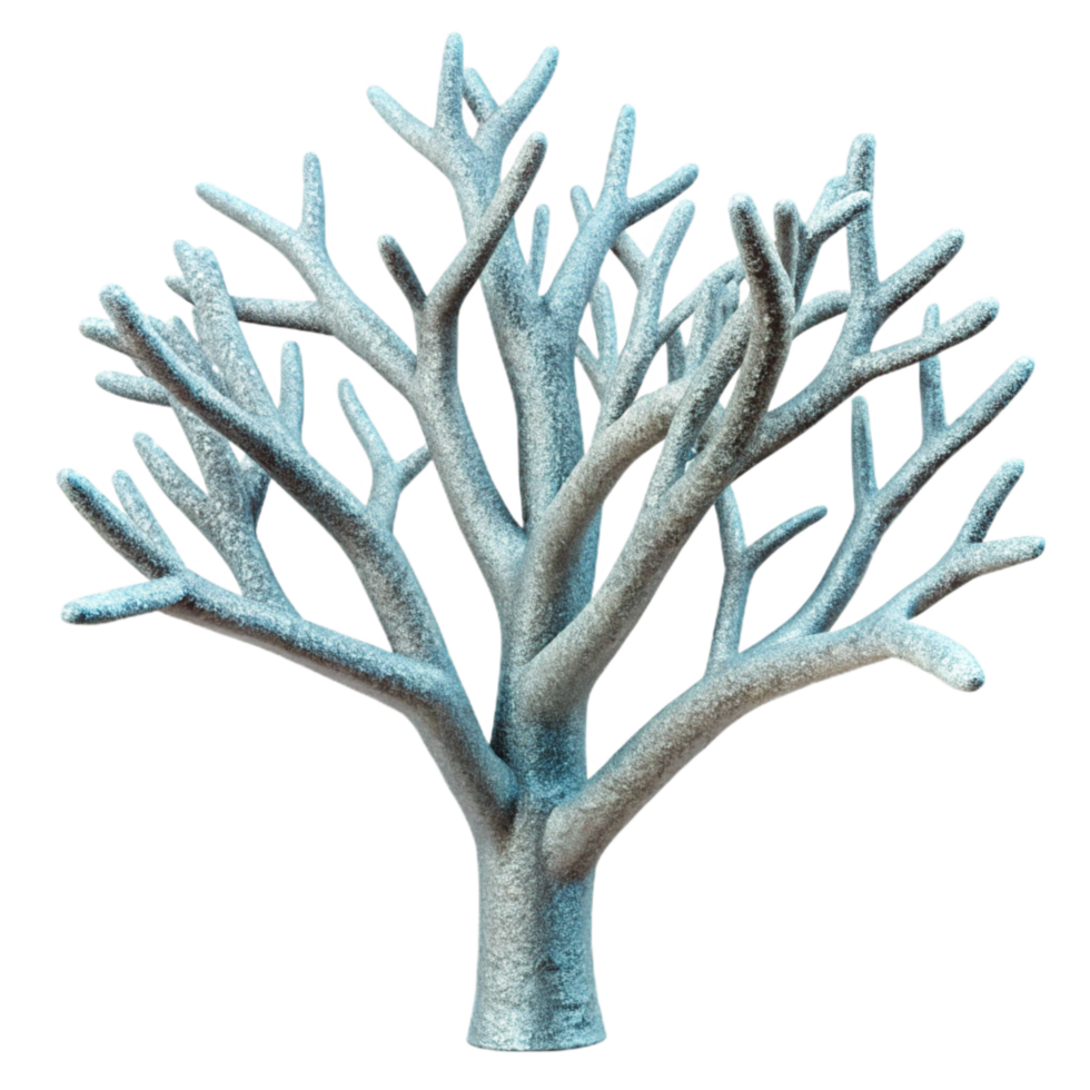 beautiful rustic Frosted Tree Branches Detailed Texture Cutout original png