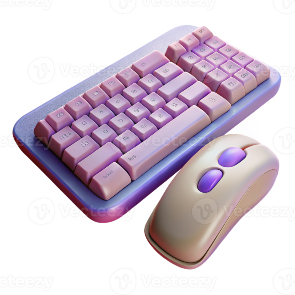 serene rustic Wireless Keyboard and Mouse Set Cutout png