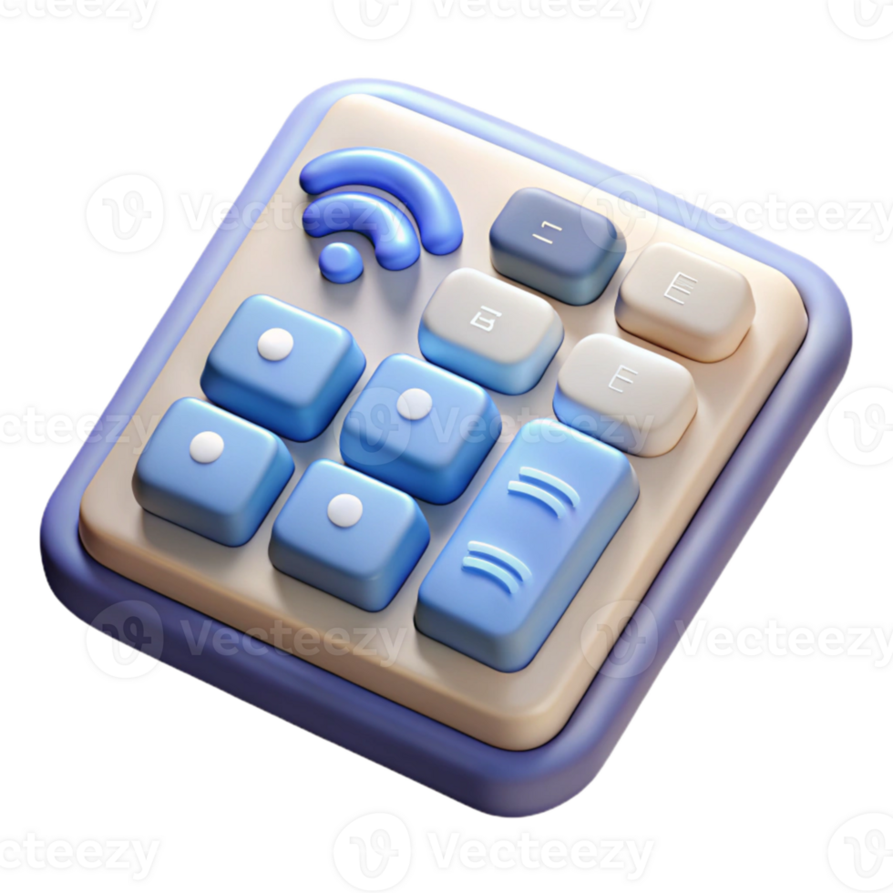 stunning minimalist Wireless Keyboard with Numeric Keypad Cutout png
