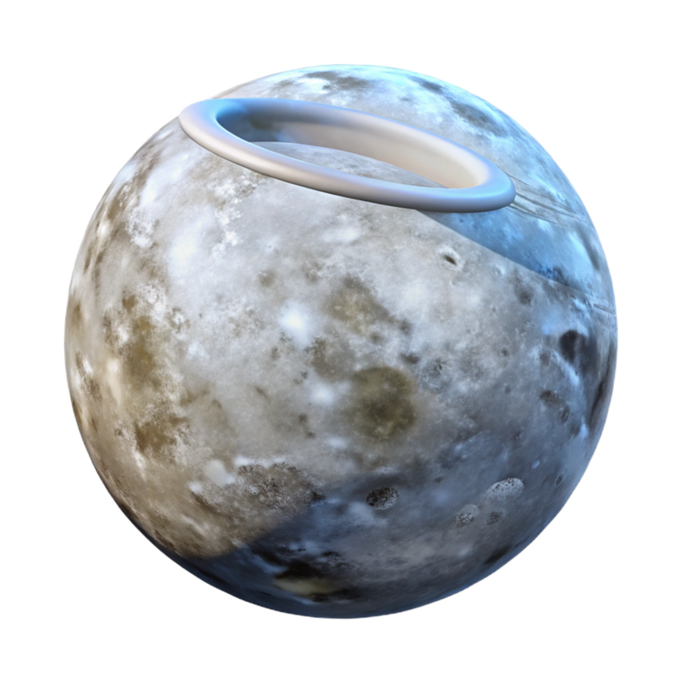 dramatic rustic Full Moon Halo Effect Cutout genuine png
